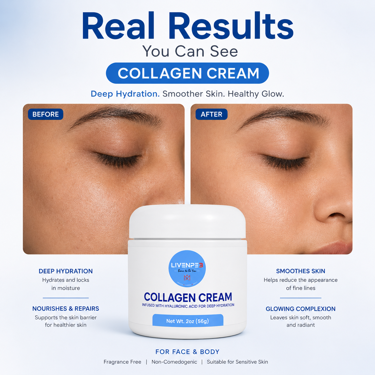 Collagen Cream + Hyaluronic Acid